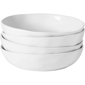 Fitz and Floyd Everyday White Organic Dinner Bowl, Set of 4