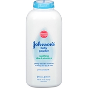 Johnson's Baby Powder Pure Cornstarch Soothing Aloe and Vitamin E