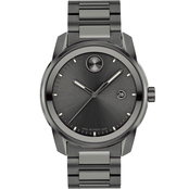 Movado Men's Verso Plated Gunmetal Steel 42mm Watch 3600860