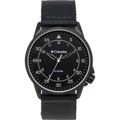 Columbia Watches Viewmont Sandblasted Alloy Black Nylon Strap Watch CSS15-001