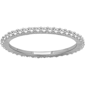 She Shines Sterling Silver 1/2 CTW Diamond Eternity Band Ring