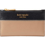 Kate Spade New York Morgan Colorblock Saffiano Leather Small Slim Bifold Wallet