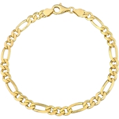 Sofia B. 18K Gold Plated Sterling Silver 5.5mm Figaro Chain Bracelet