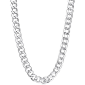Sofia B. Sterling Silver 12.5mm Curb Link Chain Necklace