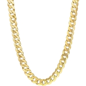 Sofia B. 18K Yellow Gold Over Sterling Silver 10mm Curb Link Chain Necklace