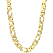 Sofia B. 18K Gold Over Sterling Silver 14.5mm Figaro Chain Necklace