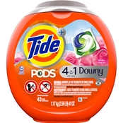 Tide PODS Plus Downy April Fresh Liquid Laundry Detergent Pacs, 43 ct.