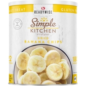 ReadyWise Simple Kitchen Freeze-Dried Bananas Chips #10 Can, 22 servings