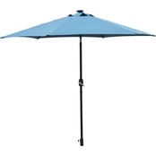 Bond 9 ft. Steel Market Tilt/Crank Umbrella with LED Lights