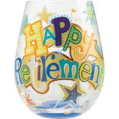 Lolita Happy Retirement Stemless Wine Glass