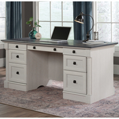 Sauder Executive Home Office Desk in Glacier Oak