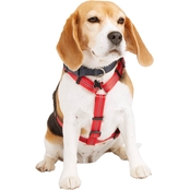 Youly Reflective Adjustable Padded Red Dog Harness, Small