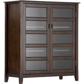 Simpli Home Burlington Solid Wood Medium Storage Cabinet