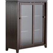 Simpli Home Cosmopolitan Solid Wood Medium Storage Cabinet
