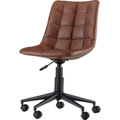 Simpli Home Chambers Swivel Office Chair