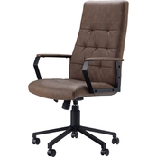 Simpli Home Foley Swivel Office Chair