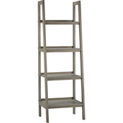 Simpli Home Sawhorse Solid Wood Ladder Shelf