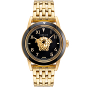 Versace Men's V-Palazzo Watch Yellow Gold Bracelet VE2V00822