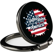World United States Flag Collection Ring Phone Holder and Stand