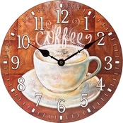 La Crosse 12 in. Coffee Wall Clock