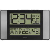 La Crosse Digital Wall Clock with Indoor Temperature and Humidity