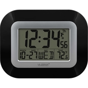 LaCrosse Atomic Digital Wall Clock with Indoor Temperature