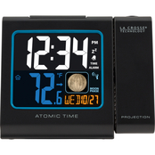 La Crosse Atomic Projection Alarm Clock with Indoor Temperature and Mood Phase