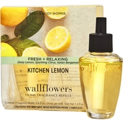 Bath & Body Works Kitchen Lemon Wallflowers Fragrance Refill 2 pk.