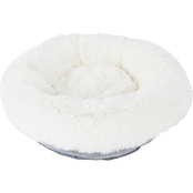 EveryYay Snooze Fest Cream Donut Bed for Dogs, 18 in. L x 18 in. W x 10 in. H