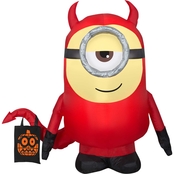 National Tree Company 42 in. Inflatable Halloween Minion Dave Decor
