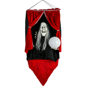 National Tree Company 28 in. Sound Activated Animated Halloween Fortune Teller