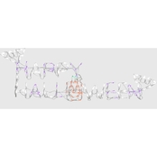 National Tree Company Lighted Happy Halloween Sign 57 in.