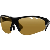 Eagle Eyes Ace Black TriLenium 7 Polarized Sunglasses with Silver Mirror Lens 81024