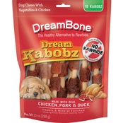 Spectrum Dream Bone Dream Kabobz Rawhide Free Chews Dog Treats 18 ct.