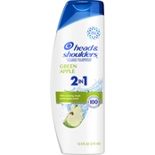 Head & Shoulders Green Apple 2 in 1 Dandruff Shampoo and Conditioner, 12.5 oz.