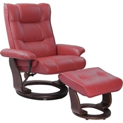Benchmaster Monterey Wide Seat Recliner with Ottoman