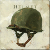 Darren Gygi Home Collection Army Helmet Canvas Giclee Wall Art