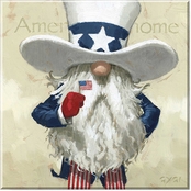 Darren Gygi Home Collection Uncle Sam Gnome Canvas Giclee Print
