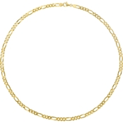 Sofia B. 18K Gold Over Sterling Silver 5.5mm Figaro Chain Necklace