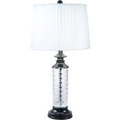 Dale Tiffany 27 in. Overland 24% Lead Crystal Table Lamp