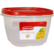 Rubbermaid 7 Cup Square Easy Find Lids Food Storage Container