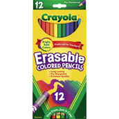 Crayola Erasable Colored Pencils, 12 ct.