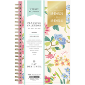 Blue Sky Climbing Floral Blush CYO 5 in. x 8 in. Weekly and Monthly Planner
