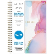 Bluesky 2023-2024 Multi Color Smoke Frosted 5 x 8 in. Weekly Monthly Planner