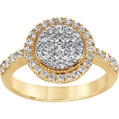 10K Yellow Gold 1/2 CTW Diamond Fashion Ring