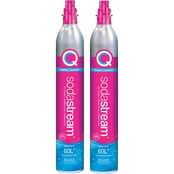 SodaStream Quick Connect (CQC) Pink Spare 60L CO2 Cylinder 2 pk.