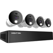Night Owl 8 Channel 4K Bluetooth DVR with 1TB Hard Drive and Cameras