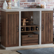 Furniture of America Vando Wood Multi Storage Buffet