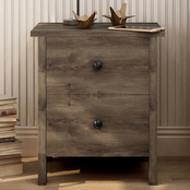 Furniture of America Daena Wood 2 Drawer Nightstand