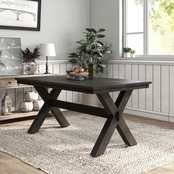 Furniture of America Denzelle Brushed Black Dining Table
